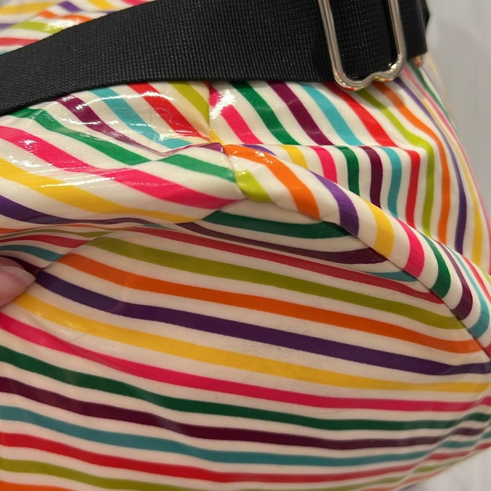 Kate Spade New York Live Colorfully Rainbow 2 Way Tote Bag EUC-Zipper sticks - Picture 11 of 13